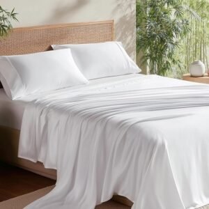 Bedsure King Size Sheet Set, Cooling Sheets, Rayon Derived
